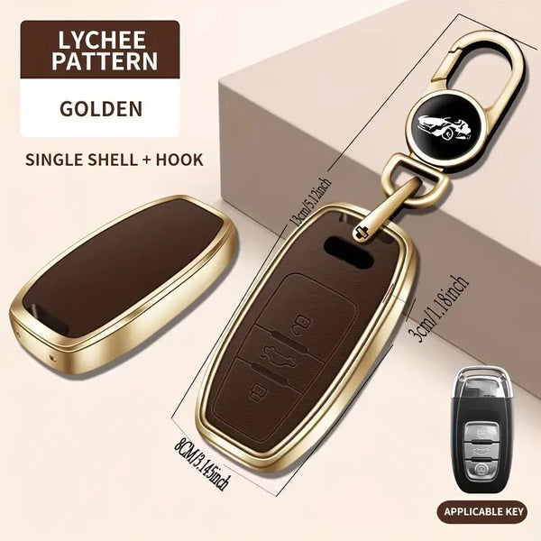 Key Case For Audi Car Series A6 A7 A8 2020 2021 E-tron/Q5/Q7 Model A (Rose Gold) 00484f65-f970-45e5-8690-3cec9fa3c60f