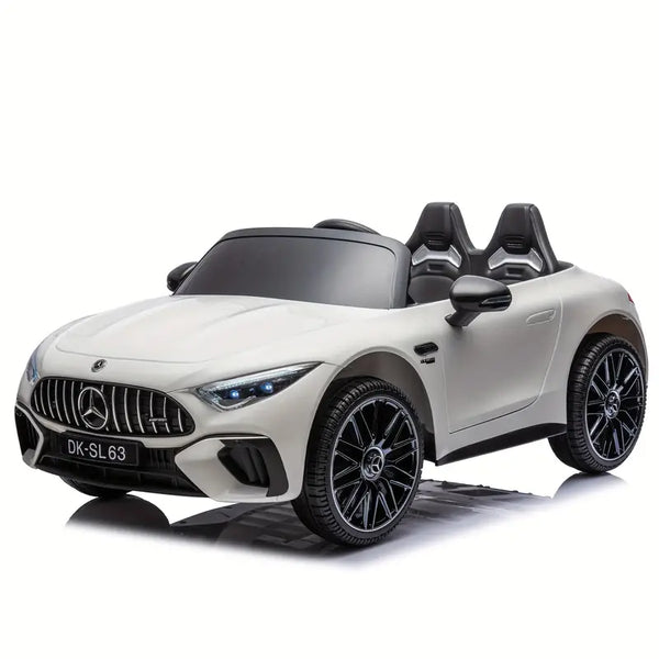 24V Ride On Car With Parent Remote Control, 2 Seater Licensed Mercedes-Benz SL63 Car, 200W Electric Car White 100b64ae-451c-4965-96d8-01285e575571_1