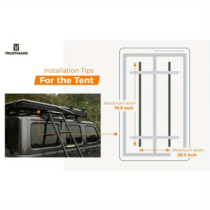 Trustmade Scout Plus Rooftop Tent β Hard Shell, Aluminum, Grey 39c8e9aa0e6f4f219f34089f3f06c4ee-goods