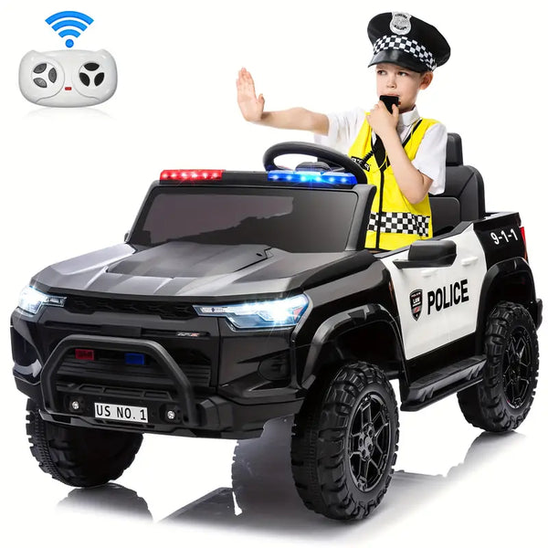 24V Ride On Police Car For Kids 2 Seater, 400W Ride-on Toy For Big Kids With Remote Control Black 4236feef-c9cd-4037-b8f4-53dd1883d1e0