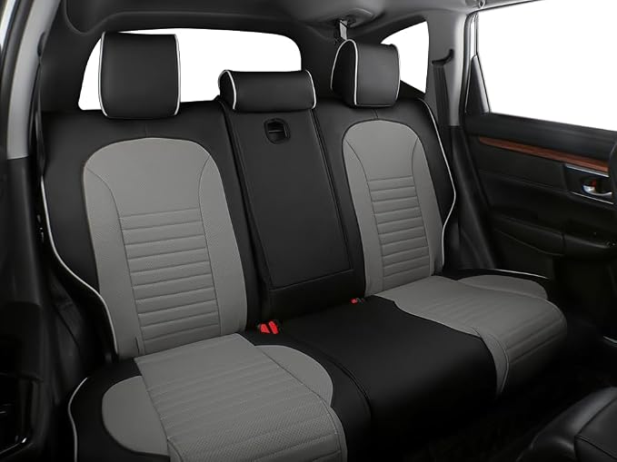 Faux Leather Seat Covers for Honda CR-V — Full Set — Black / Gray