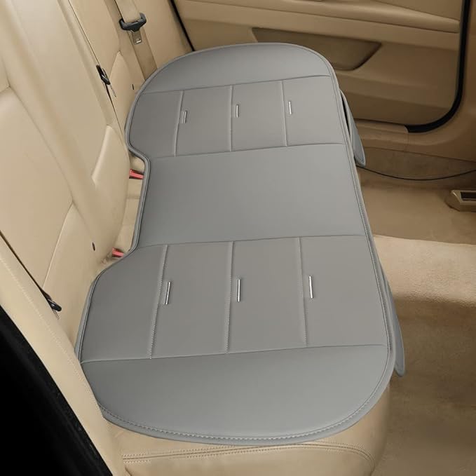 Universal Faux Leather Seat Covers — Front Seat — Gray