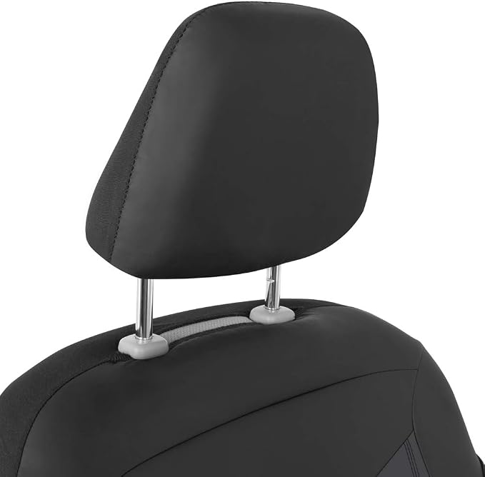 Faux Leather Car Seat Covers — Front Seat — Gray
