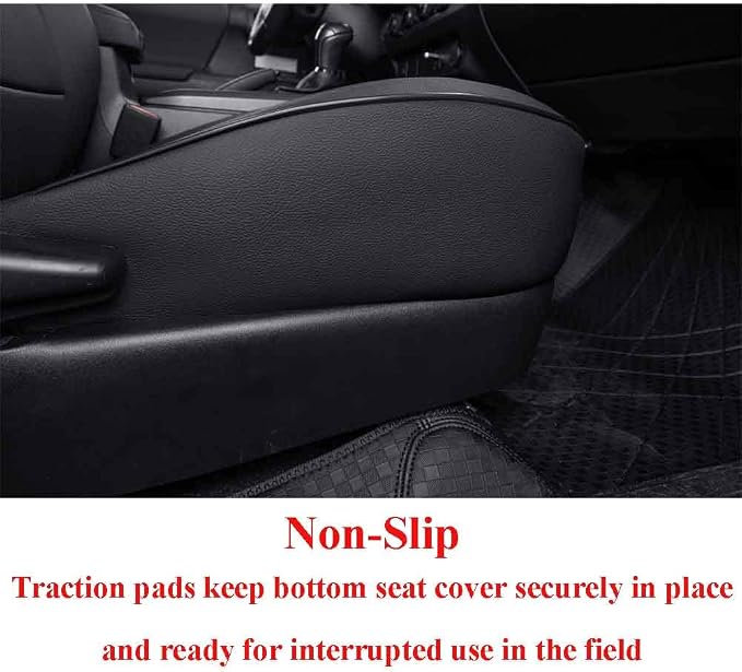 Faux Leather Seat Covers for Toyota Tacoma — Full Set — Black