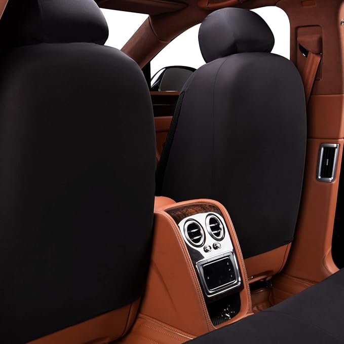 Universal Seat Covers — Full Set — Black / Red