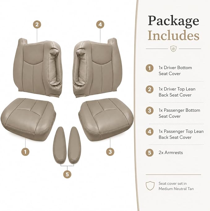 Replacement Seat Upholstery — Tan