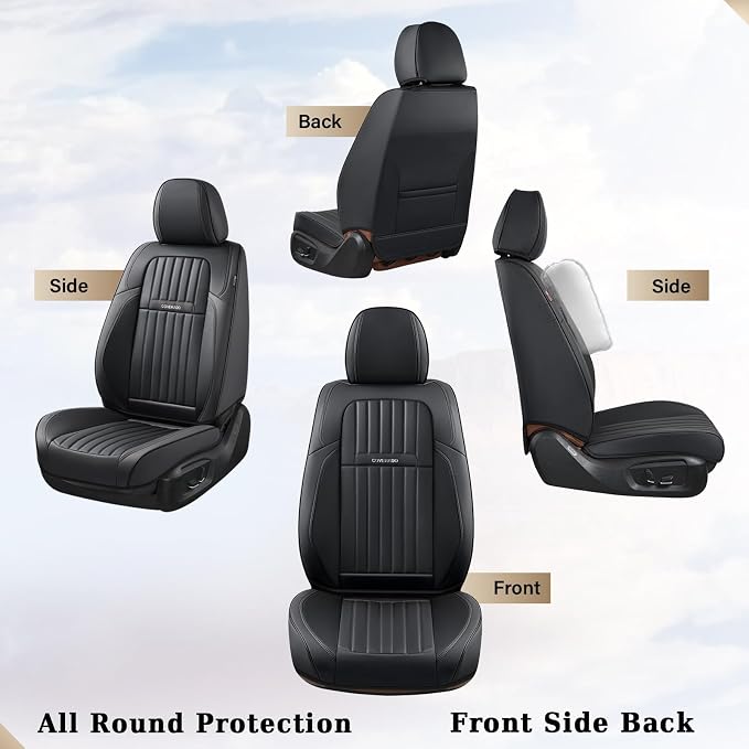Universal Seat Covers — Front Seat — Black