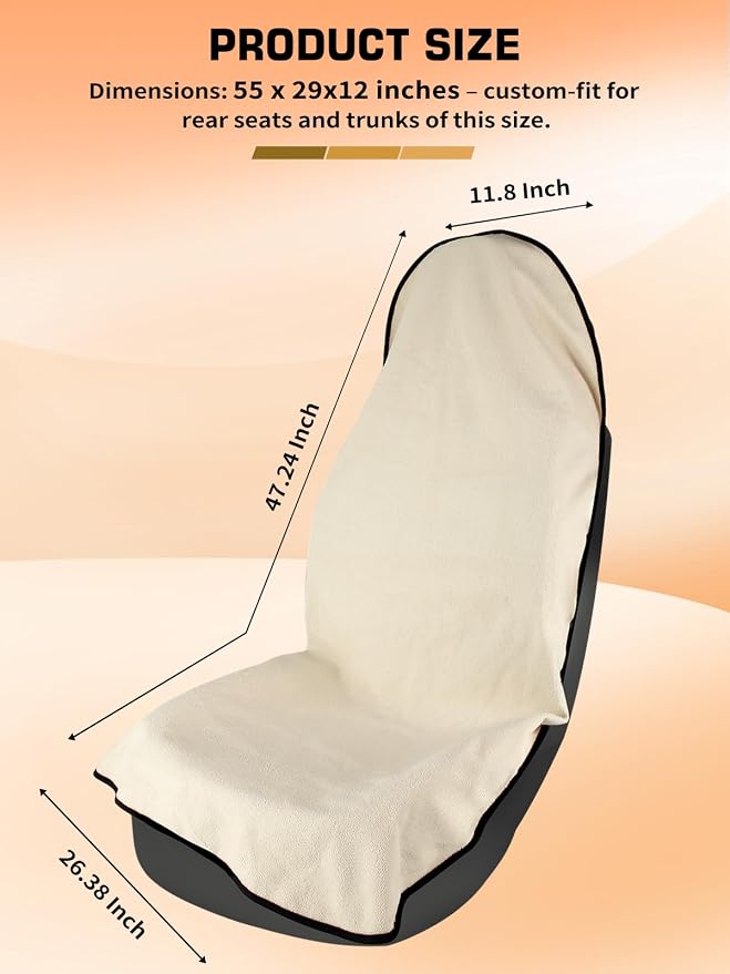 Universal Seat Covers — Front Seat — Beige