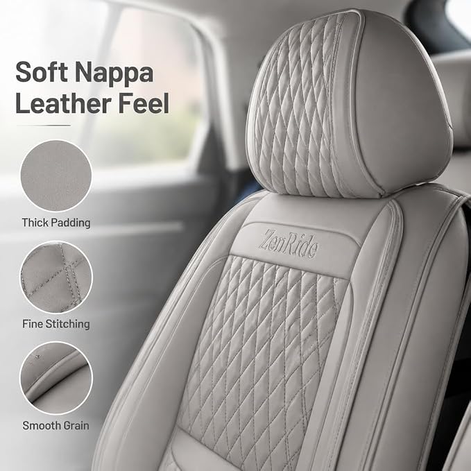 Universal Seat Covers — Full Set — Gray