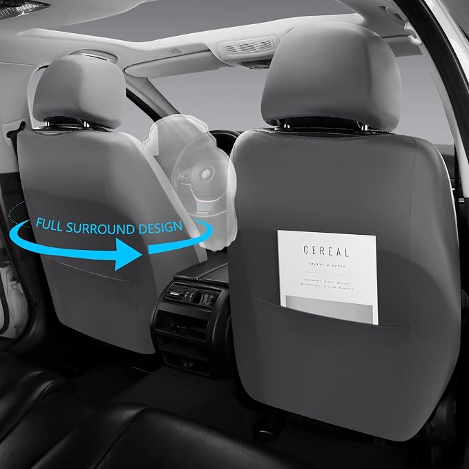 Universal Seat Covers — Full Set — Gray