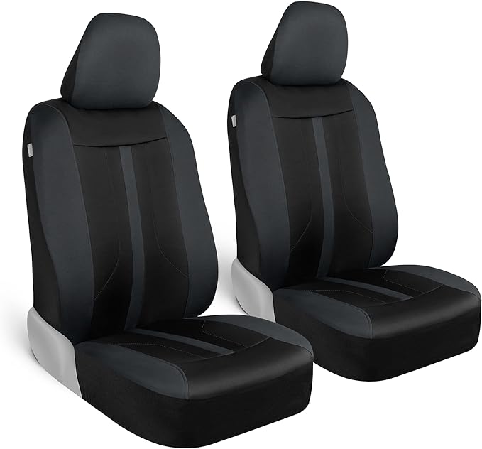 Fabric Car Seat Covers — Front Seat — Gray
