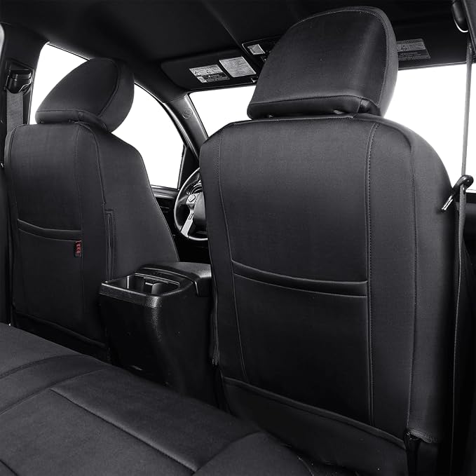 Neoprene Seat Covers for Toyota Tacoma — Full Set — Black