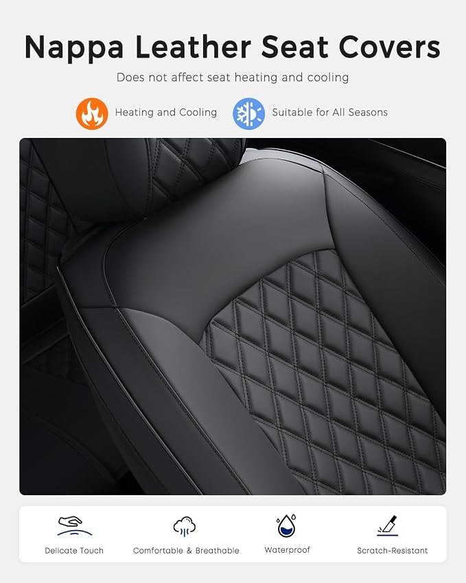 Universal Seat Covers — Full Set — Black