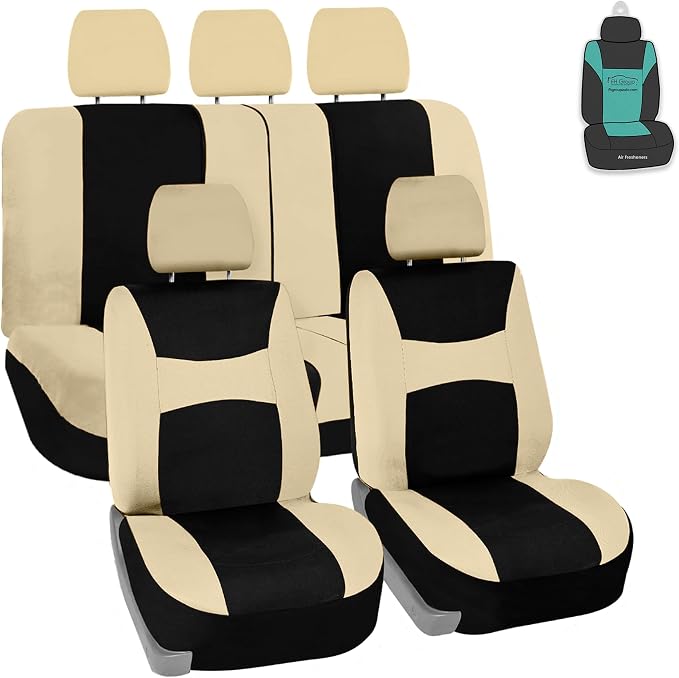Universal Seat Covers — Full Set — Beige