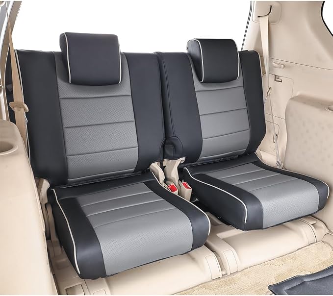 Faux Leather Seat Covers for Toyota 4Runner — Full Set — Black / Gray