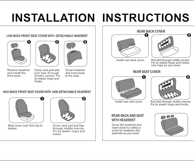 Universal Seat Covers — Full Set