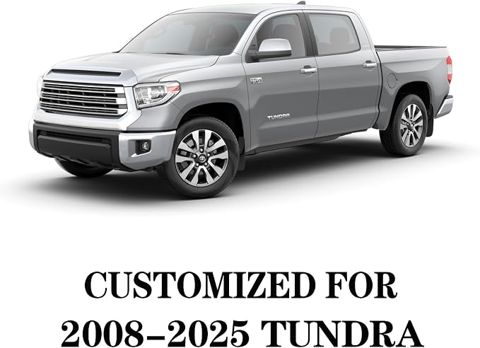 Faux Leather Seat Covers for Toyota Tundra — Front Seat — Black / Blue