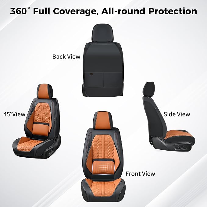 Universal Seat Covers — Front Seat — Black / Brown