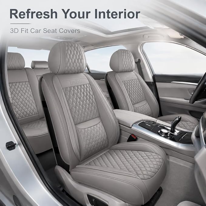 Universal Seat Covers — Full Set — Gray