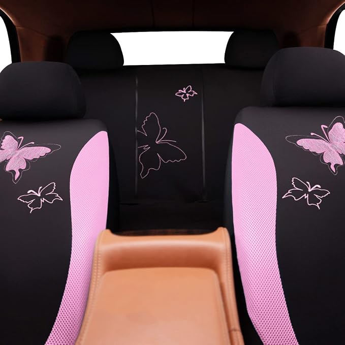 Universal Seat Covers — Full Set — Pink