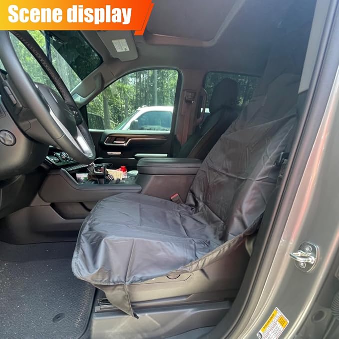 Universal Seat Covers — Front Seat — Gray