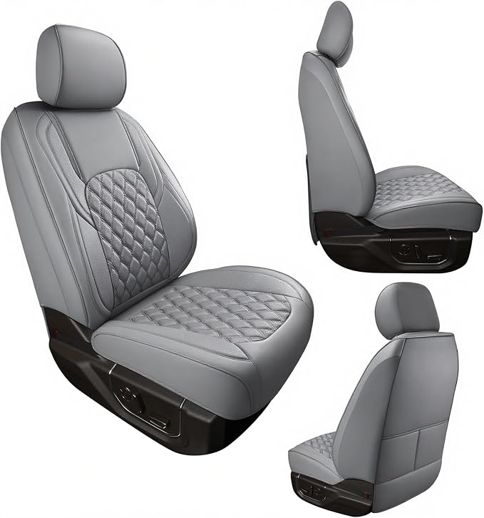 Seat Covers for Multiple Vehicles — Front Seat — Gray