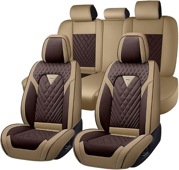 Seat Covers for Toyota C-HR — Full Set — Brown / Beige