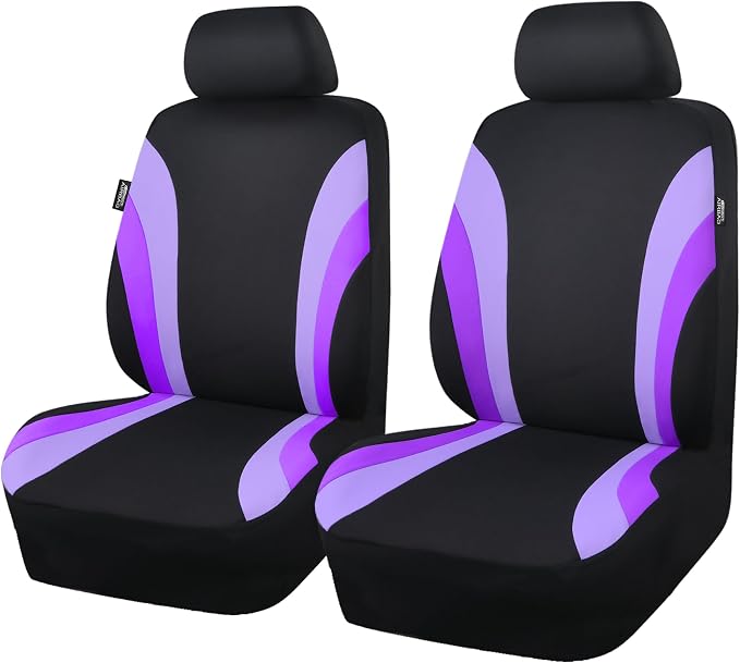 Universal Seat Covers — Front Seat — Purple / Black