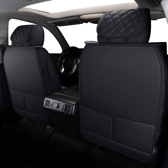 Faux Leather Seat Covers for Toyota Tundra — Full Set — Black