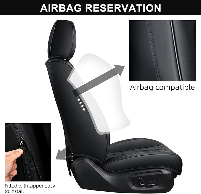 Universal Seat Covers — Full Set — Black