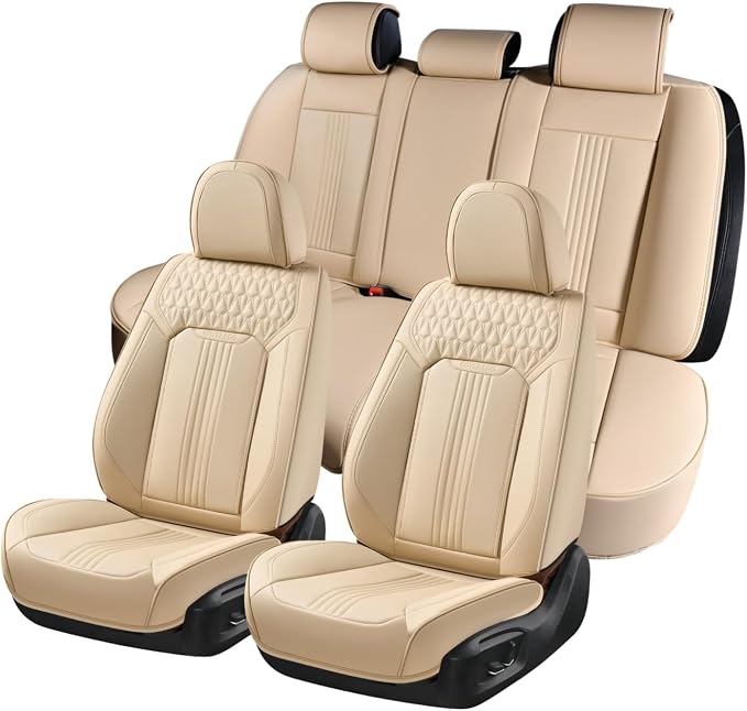 Universal Seat Covers — Full Set — Beige