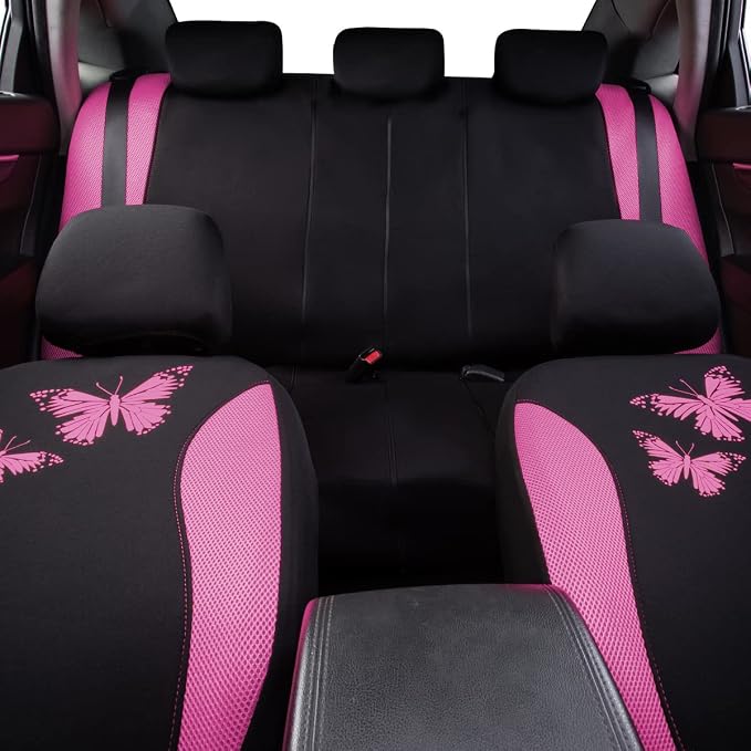 Universal Seat Covers — Full Set — Pink