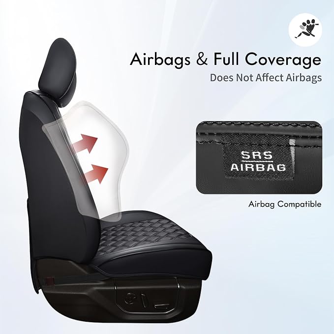 Seat Covers for Multiple Vehicles — Front Seat — Black