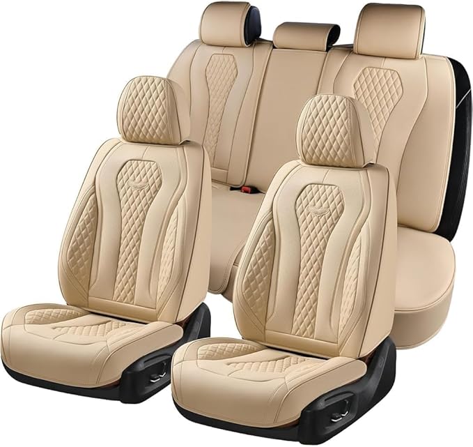 Universal Seat Covers — Full Set — Beige