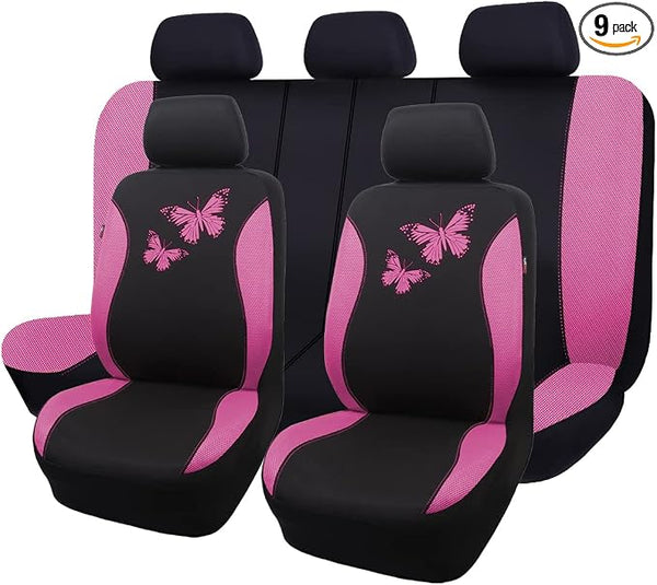 Universal Seat Covers โ Full Set โ Pink