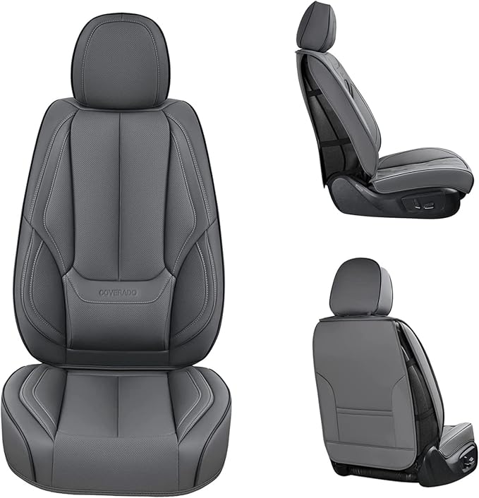 Universal Seat Covers — Front Seat — Gray