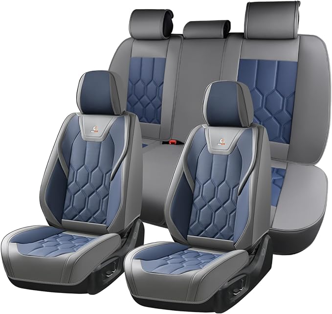 Universal Seat Covers — Gray / Blue
