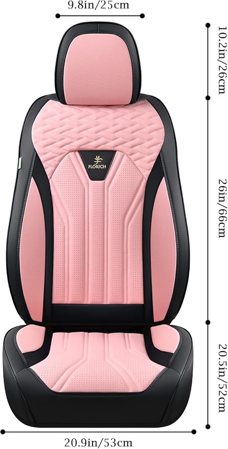 Universal Seat Covers — Full Set — Pink