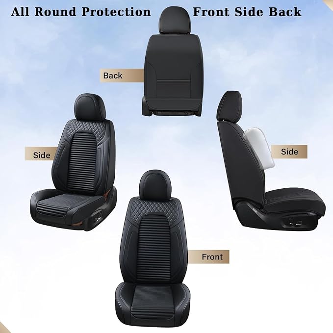 Universal Seat Covers — Full Set — Black