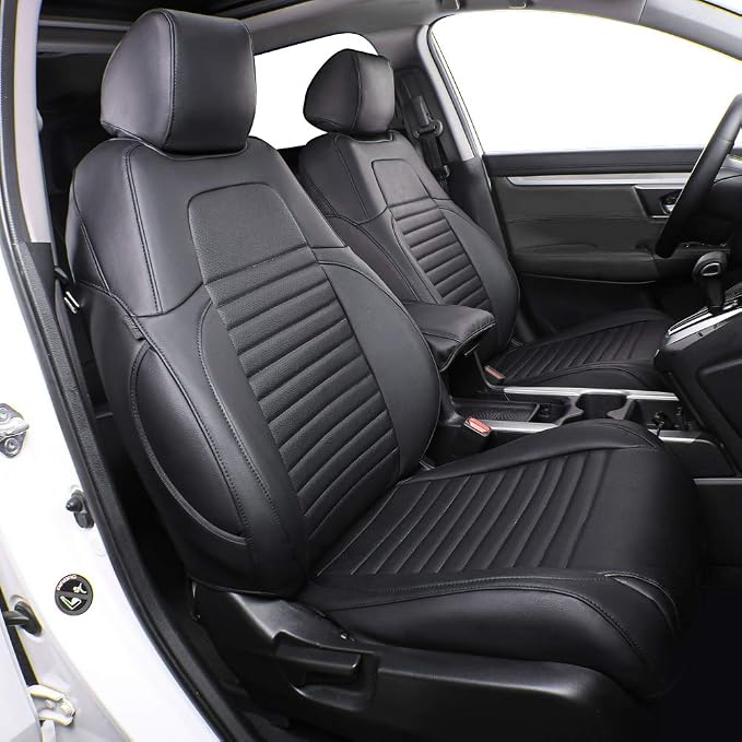 Faux Leather Seat Covers for Honda CR-V — Full Set — Black