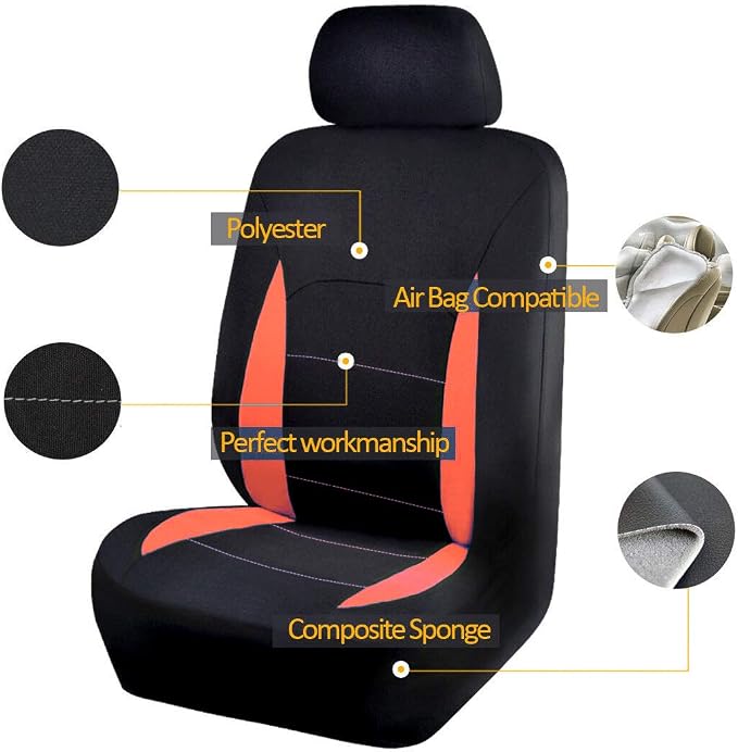 Fabric Car Seat Covers — Front Seat