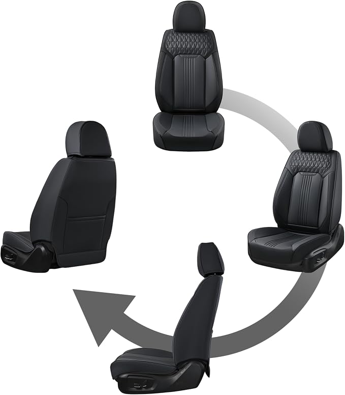 Universal Seat Covers — Front Seat — Black