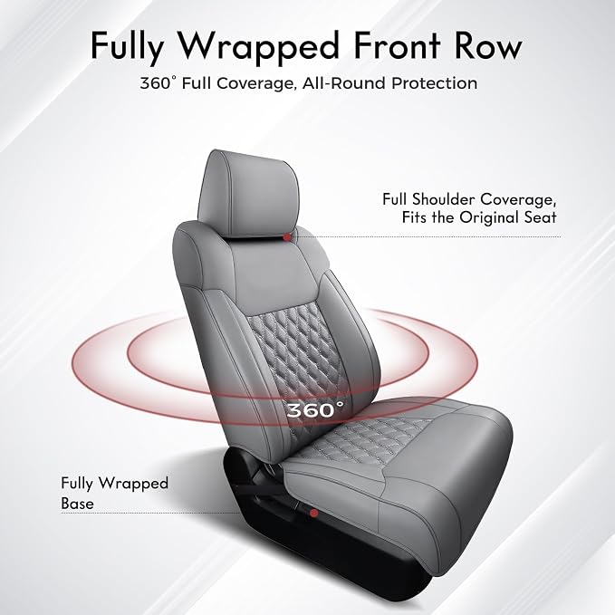 Seat Covers for Toyota Tacoma — Front Seat — Gray
