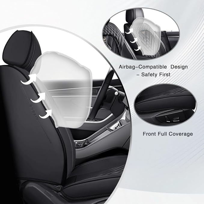 Seat Covers for Toyota Camry — Front Seat — Black
