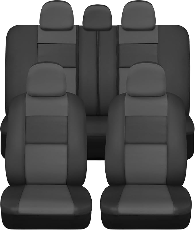 Faux Leather Car Seat Covers — Full Set