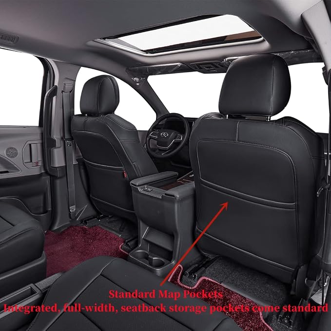 Seat Covers for Toyota Sienna — Full Set — Black