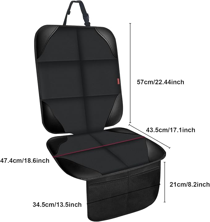 Child Car Seat Protector — Black