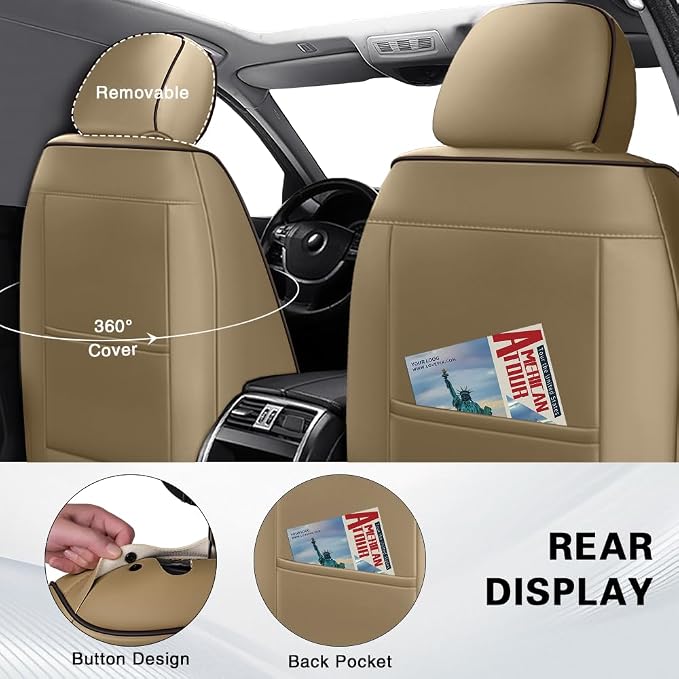 Seat Covers for Toyota Tundra — Brown / Beige