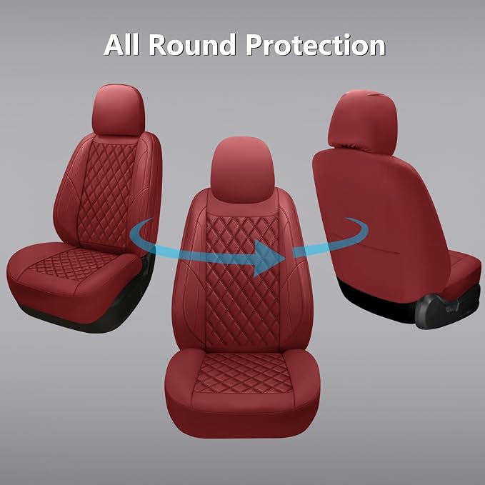 Universal Seat Covers — Front Seat — Red