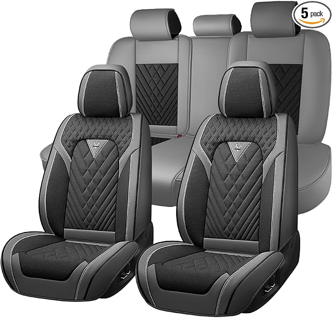 Seat Covers for Toyota Tundra — Full Set — Gray / Black